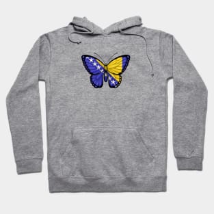 Bosnian Flag Butterfly Hoodie